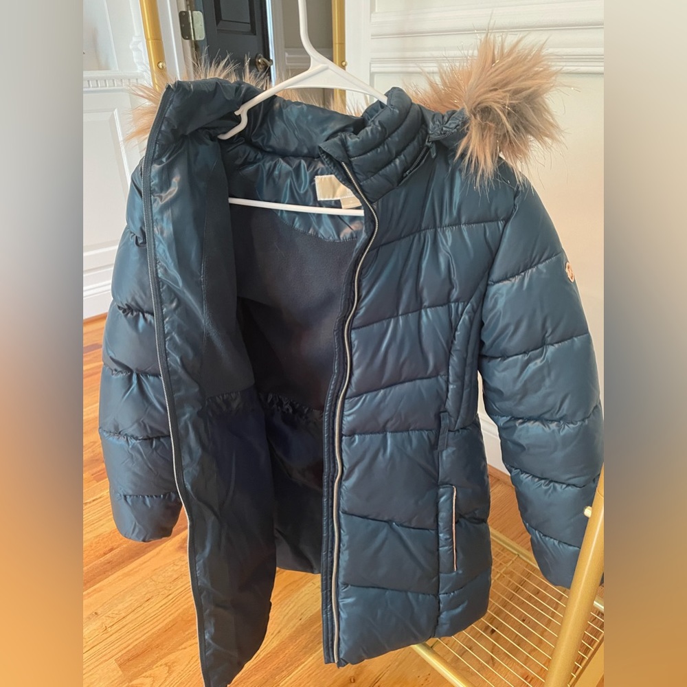 Michael Kors Teal Puffer Coat - Like New!
